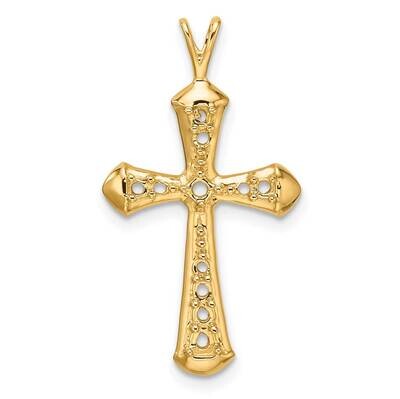 Passion Cross Pendant Mounting 14k Gold PM5109-033-Y, MPN: PM5109-033-Y,