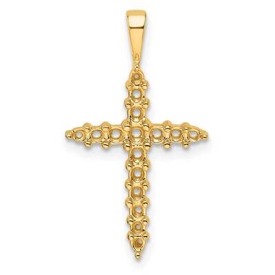 Diamond Cross Mounting 14k Gold PM4949-050-Y, MPN: PM4949-050-Y,