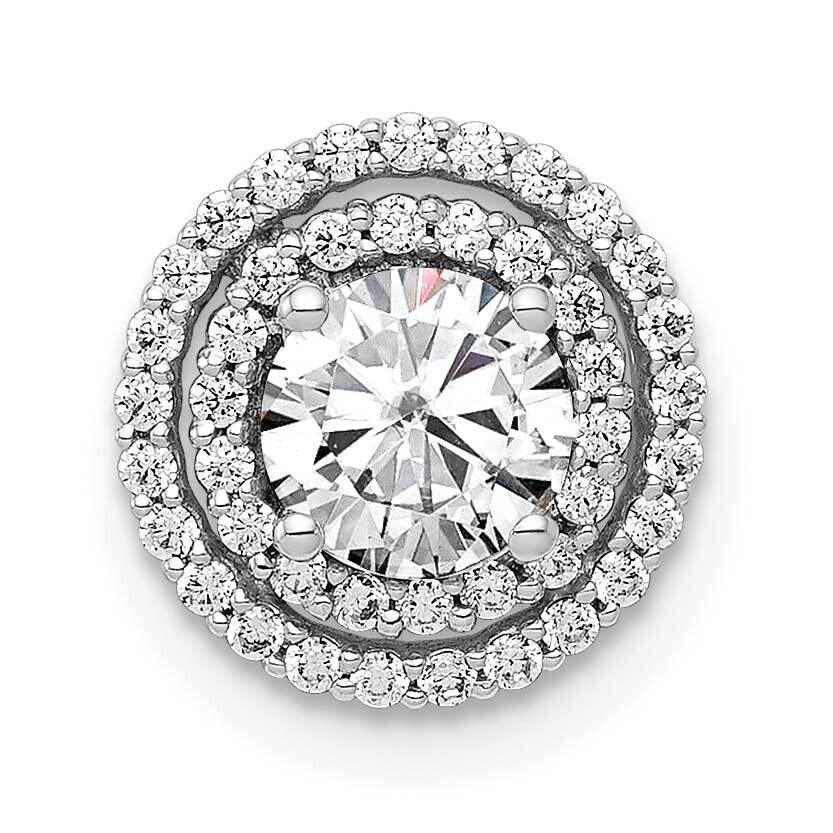 5.2mm Center 1/5Ct. Diamond Semi-Mount Chain Slide 14k White Gold PM4021-022-WA, MPN: PM4021-022-WA,