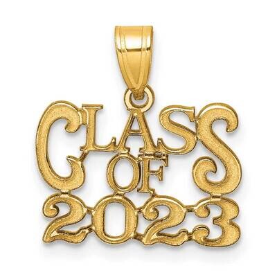 Class Of 2023 Graduation Charm 14k Polished Gold K9981 by Men&#39;s Jewelry and Accessories, MPN: K9981,