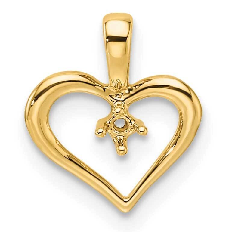 Heart Pendant Mounting 10k Gold PM4817-002-1Y, MPN: PM4817-002-1Y,