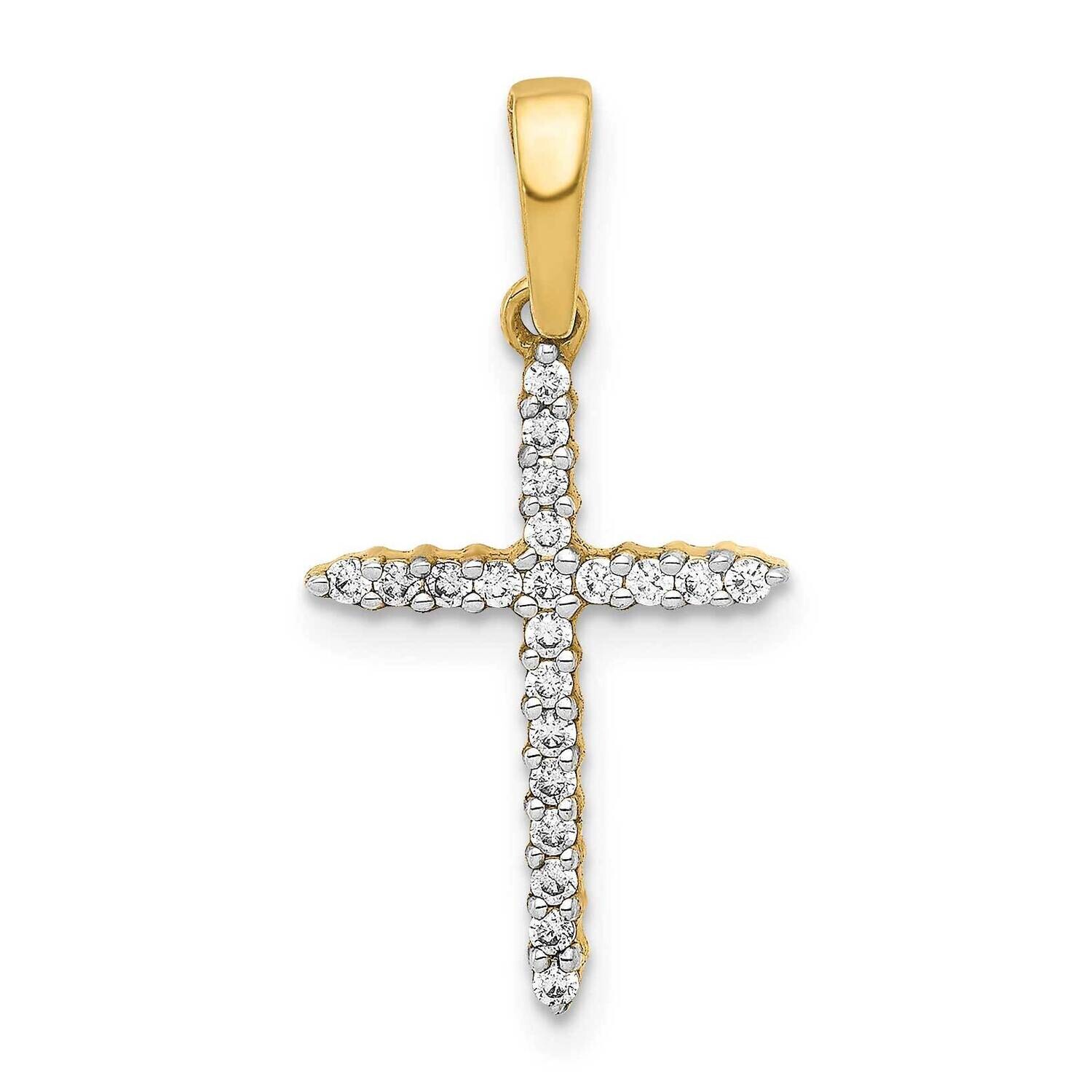 1/6Ct. Diamond Cross Pendant 10k Gold PM4977-016-1YA by Men&#39;s Jewelry and Accessories, MPN: PM4977-…