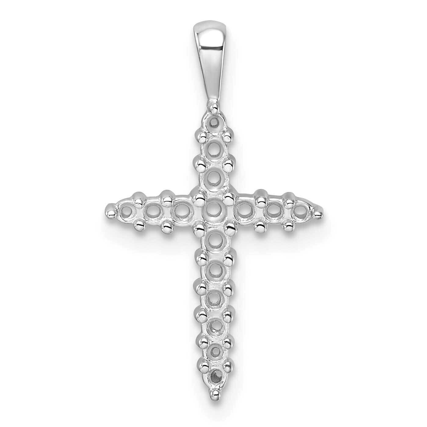 Diamond Cross Mounting 14k White Gold PM4949-050-W, MPN: PM4949-050-W,