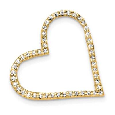 1/6Ct. Diamond Heart Chain Slide 18 Inch 14k Gold PM4863-016-YA, MPN: PM4863-016-YA,