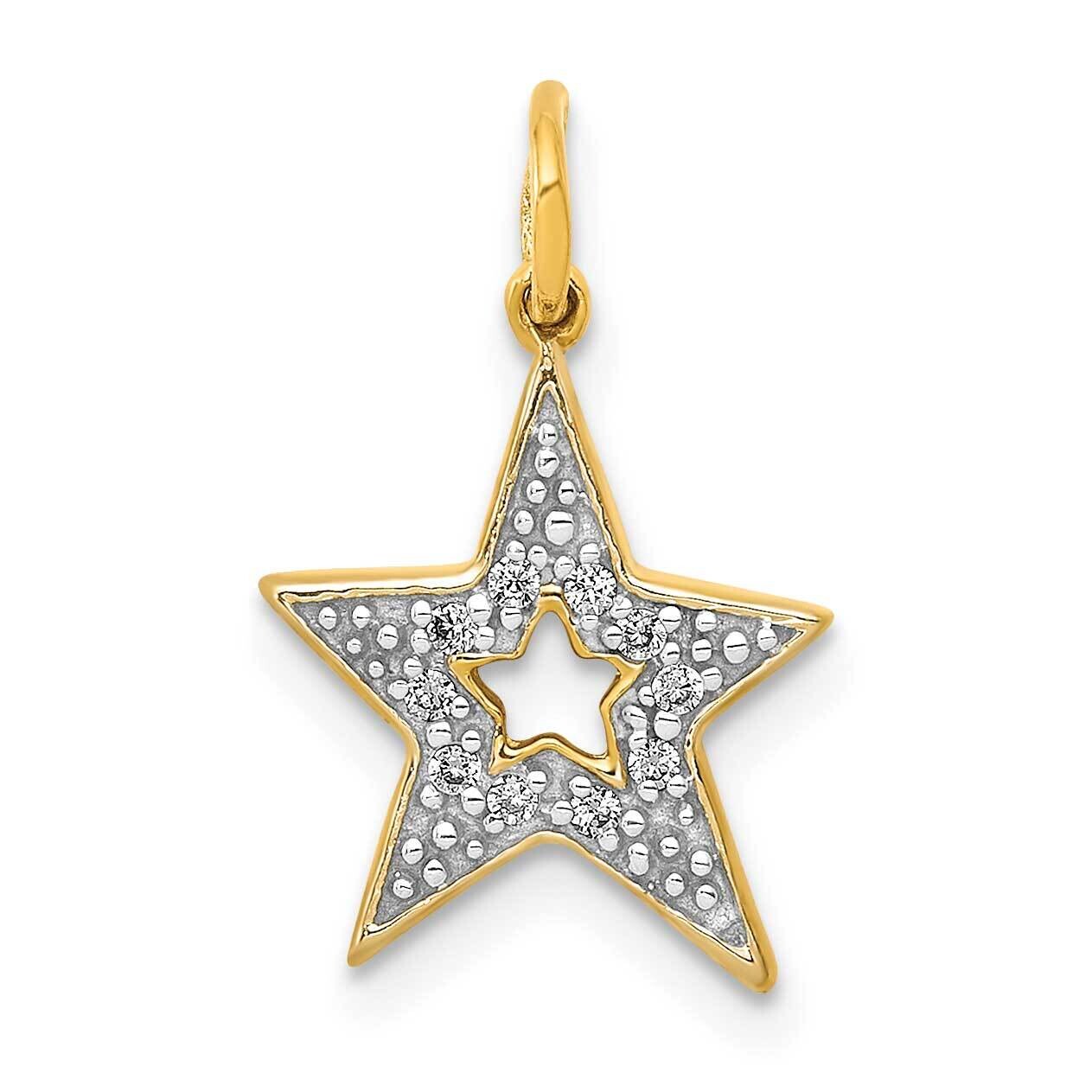 Diamond Star Charm 10k Gold PM5177-005-1YA by Men&#39;s Jewelry and Accessories, MPN: PM5177-005-1YA,