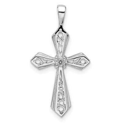 Cross Pendant Mounting 14k White Gold PM5021-001-W, MPN: PM5021-001-W,