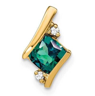 Cushion Cr. Alexandrite Diamond Chain Slide 10k Gold PM7398-CA-002-1YA, MPN: PM7398-CA-002-1YA,