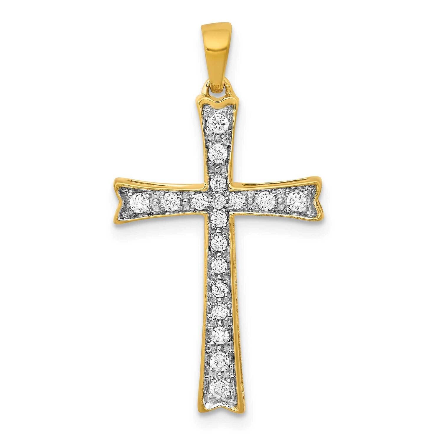 1/5Ct. Diamond Cross Pendant 10k Gold PM5065-020-1YA