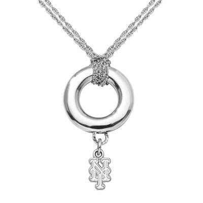 New York Mets Ny 3/8On Halo Necklace Sterling Silver MET005HALO-SS, MPN: MET005HALO-SS, 634401994554