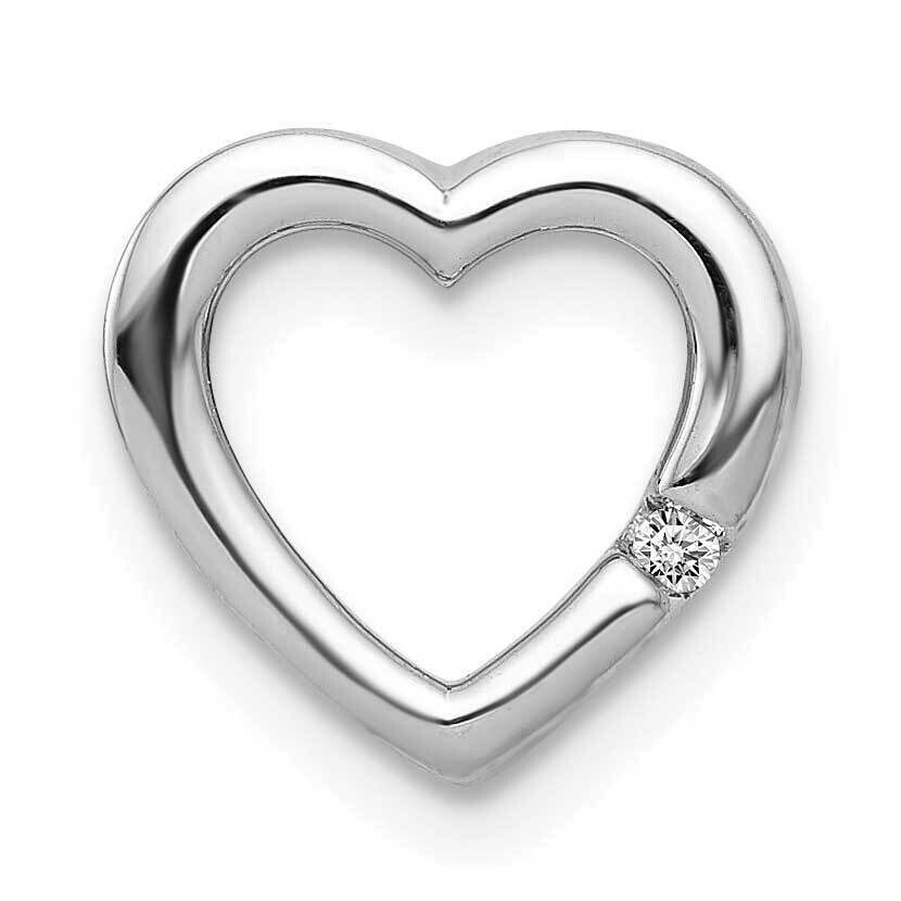 .01Ct. Diamond Heart Chain Slide 10k White Gold PM4838-001-1WA