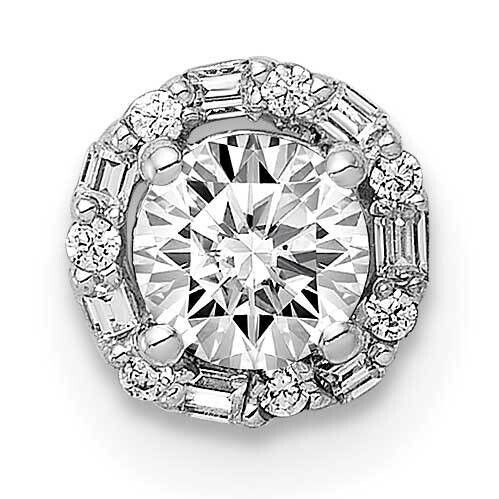 4.1mm Center 1/20Ct. Diamond Semi-Mount Chain Slide 14k White Gold PM4024-006-WA, MPN: PM4024-006-W…