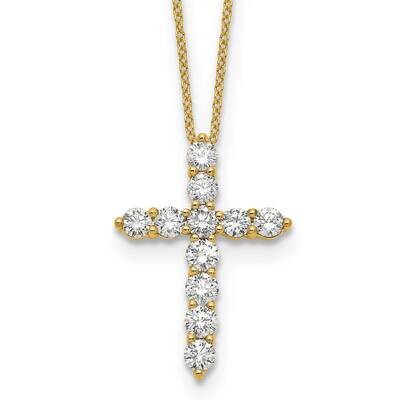 Diamond Cross 18 Inch Necklace 14k Gold PM1000-150-YA, MPN: PM1000-150-YA, 883957274188