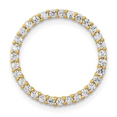 3/8Ct. Diamond Circle Chain Slide 17.5 Inch 14k Gold PM4712-040-YA, MPN: PM4712-040-YA,