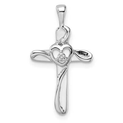 Heart Cross Mounting 14k White Gold PM4993-001-W, MPN: PM4993-001-W, 191101543142