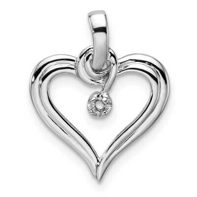 Heart Pendant Mounting 14k White Gold PM4824-001-W, MPN: PM4824-001-W,