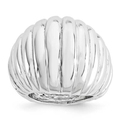 Domed Ring-Electroform-Rhodium Sterling Silver J293229180358, MPN: J293229180358,