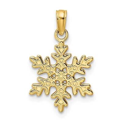 Snowflake Pendant 14k Polished Gold K9864, MPN: K9864,