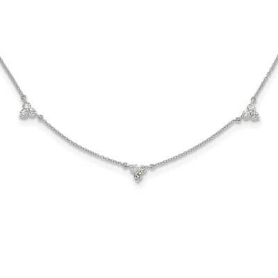 Diamond Multi Station 7 Inch Bracelet 14k White Gold PM3746-060-WA, MPN: PM3746-060-WA,