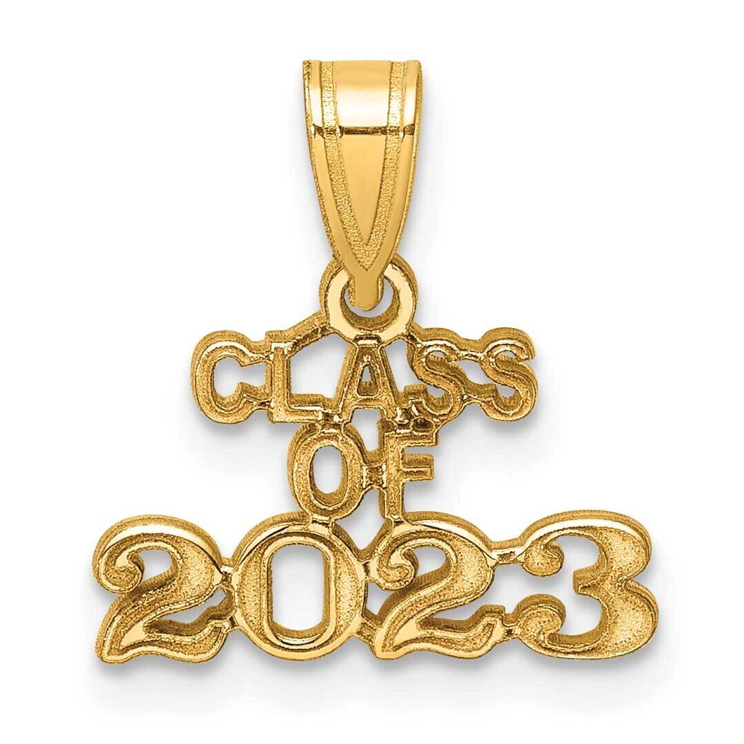 Block Class Of 2023 Charm 14k Polished Gold K9979 by Men&#39;s Jewelry and Accessories, MPN: K9979,