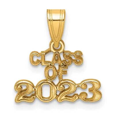 Block Class Of 2023 Charm 14k Polished Gold K9979 by Men&#39;s Jewelry and Accessories, MPN: K9979,