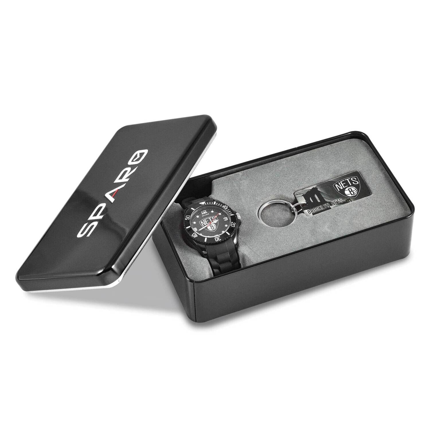 Nba Brooklyn Nets Watch &amp; Key Ring Gift Set GC5031 by Men&#39;s Jewelry and Accessories, MPN: GC5031, 9…