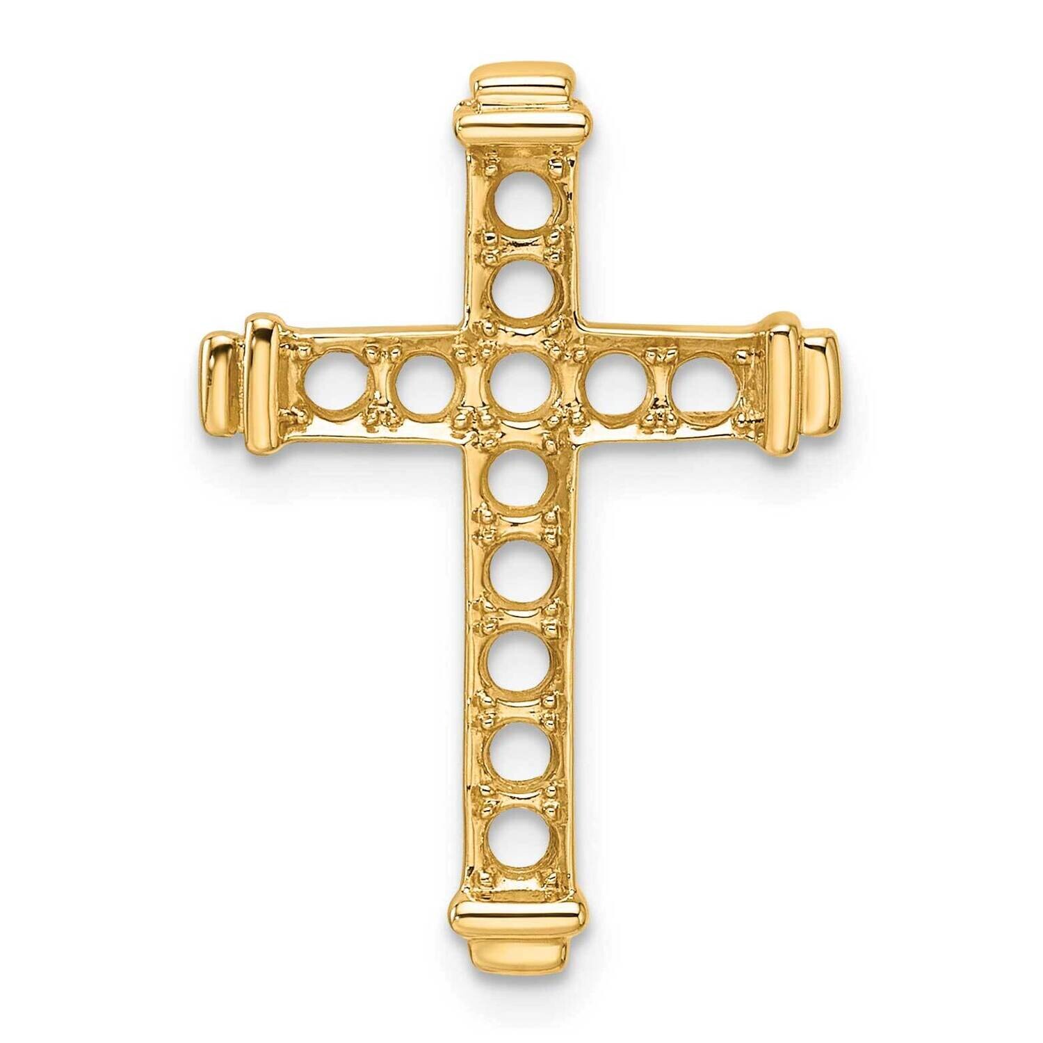 Latin Cross Chain Slide Mounting 24 Inch 14k Gold PM4955-040-Y, MPN: PM4955-040-Y,