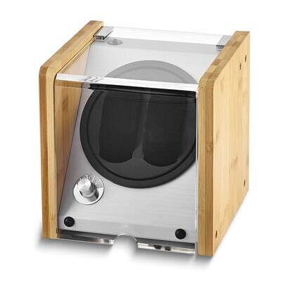 Luxury Giftware Bamboo Double Watch Winder JWW101, MPN: JWW101,