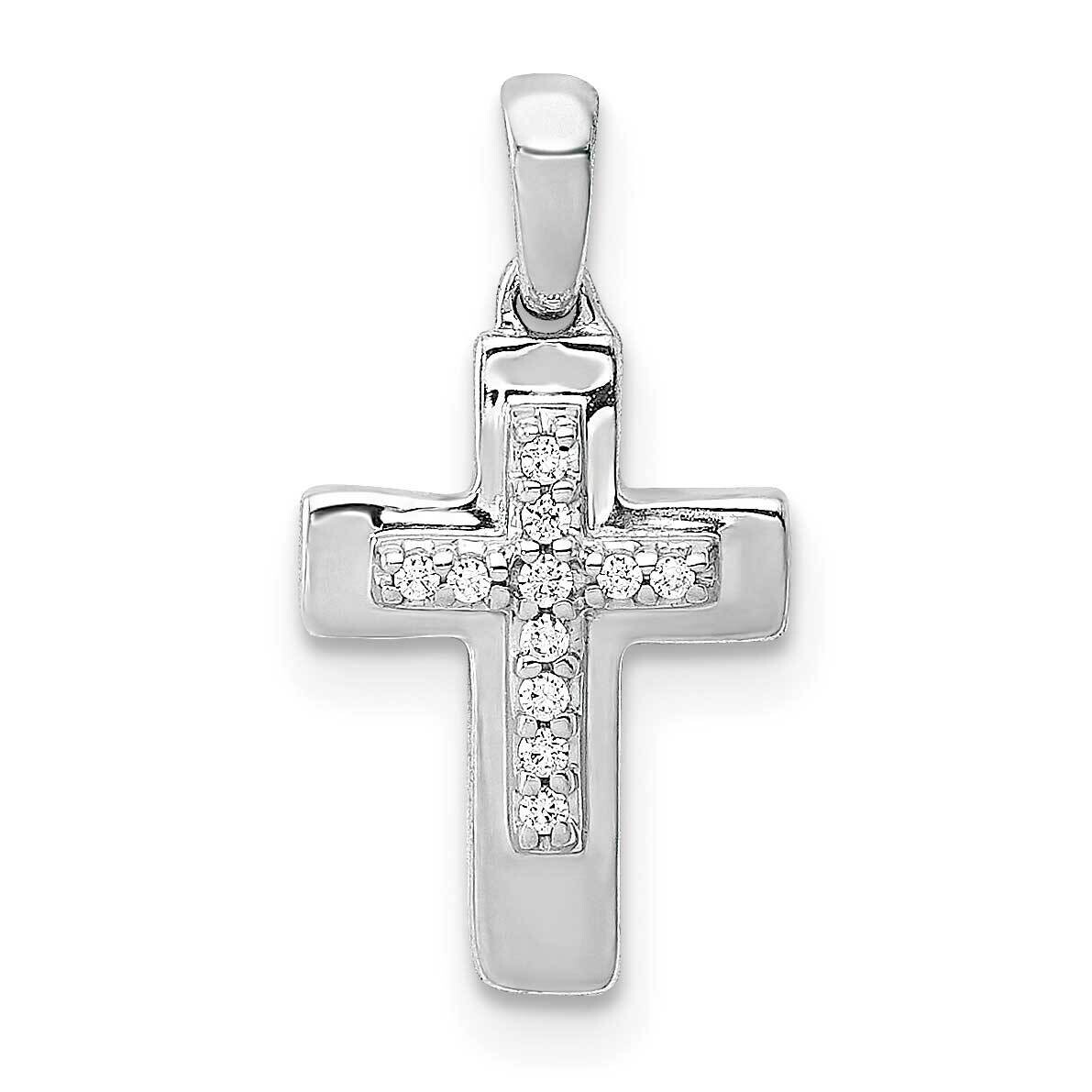 Diamond Cross Pendant 10k White Gold PM4964-004-1WA by Men&#39;s Jewelry and Accessories, MPN: PM4964-0…