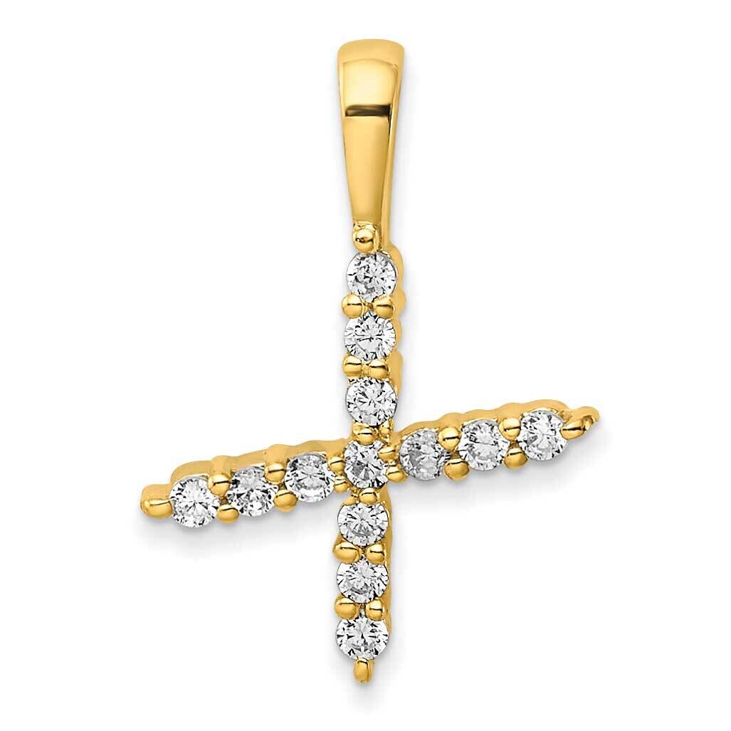 Diamond Letter X Initial Pendant 14k Gold PM6988X-014-YLG, MPN: PM6988X-014-YLG, 883957887791