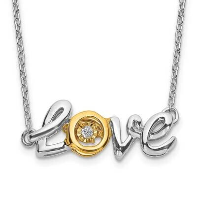 Love Moving Diamond 18 Inch Necklace 14k Two-Tone Gold PM4697-003-WYA, MPN: PM4697-003-WYA, 1911010…