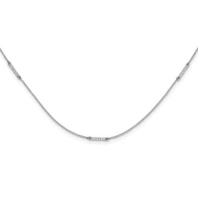 Diamond Multi Station Necklace 14k White Gold PM3752-025-WA-24, MPN: PM3752-025-WA-24, 883957275185