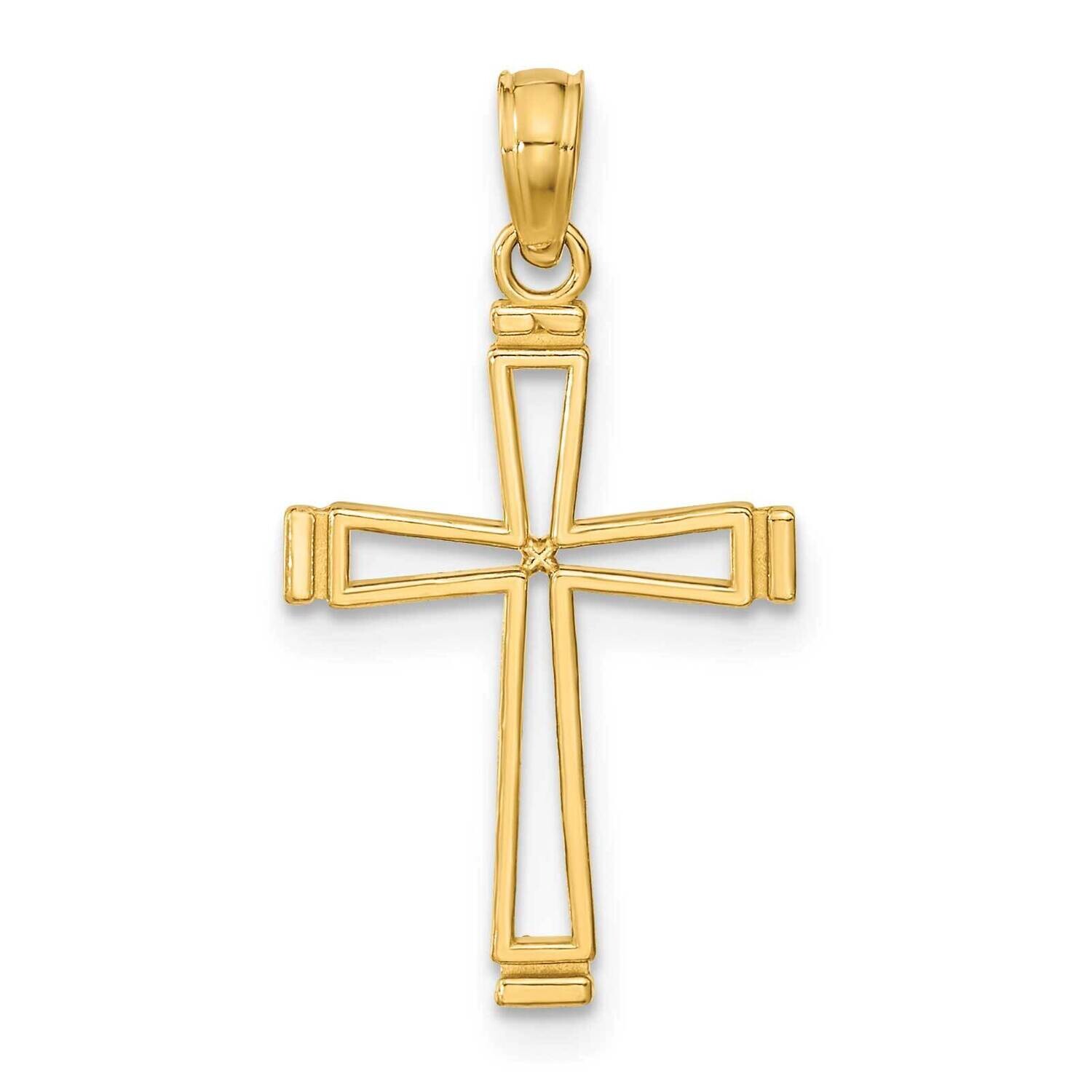 Cut-Out Cross Pendant 14k Gold K8429, MPN: K8429, 637218035342