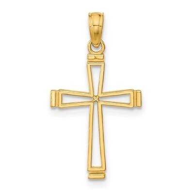 Cut-Out Cross Pendant 14k Gold K8429, MPN: K8429, 637218035342