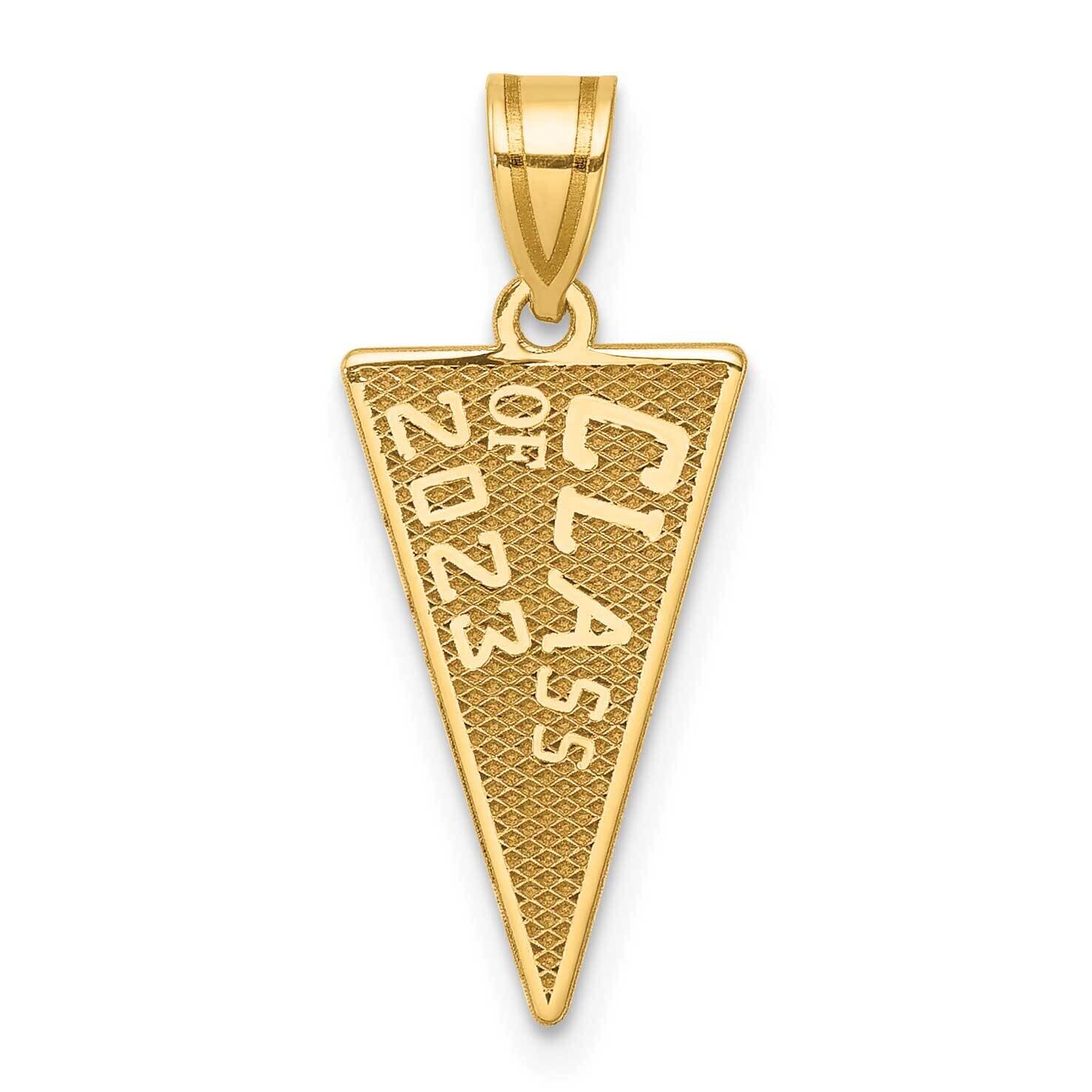 Class Of 2023 Rally Flag Graduation Charm 14k Gold K9978 by Men&#39;s Jewelry and Accessories, MPN: K99…