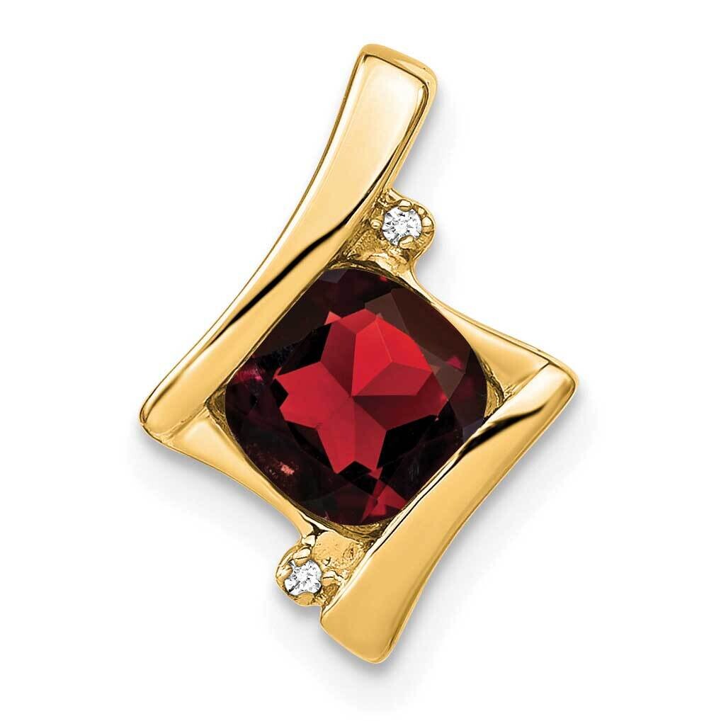 Garnet Diamond Pendant 14k Gold PM7033-GA-001-YA, MPN: PM7033-GA-001-YA,