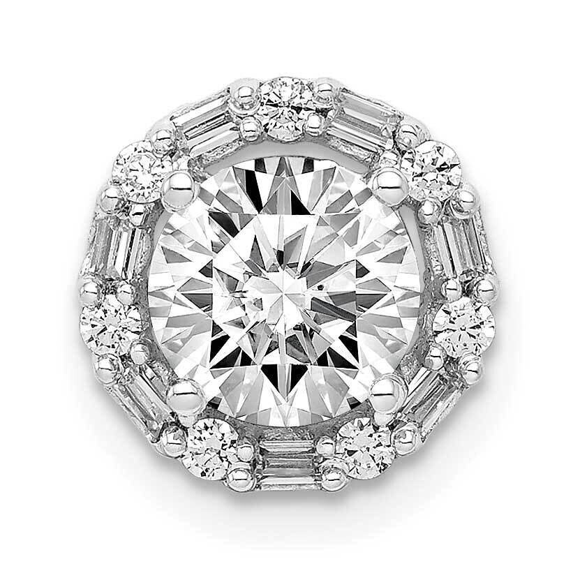 6.5mm Center 1/5Ct. Diamond Semi-Mount Chain Slide 14k White Gold PM4024-018-WA, MPN: PM4024-018-WA,