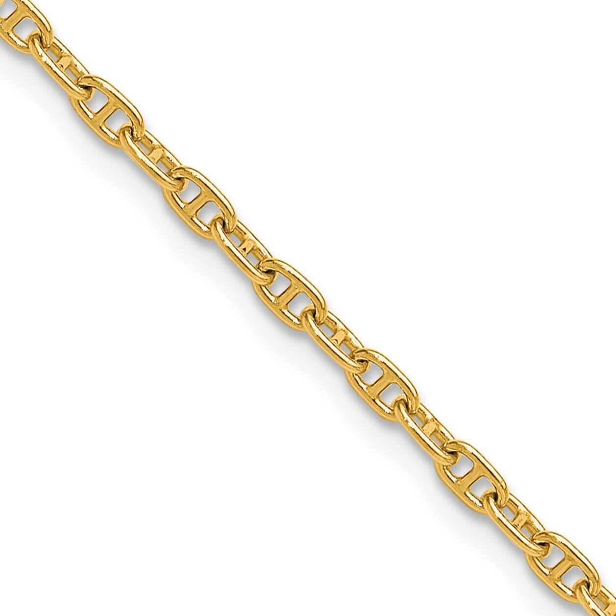 2.35mm Mariners Link Chain 24 Inch 14k Gold MA065-24, MPN: MA065-24,