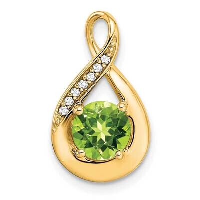 Peridot Diamond Pendant 14k Gold PM7056-PE-003-YA, MPN: PM7056-PE-003-YA,