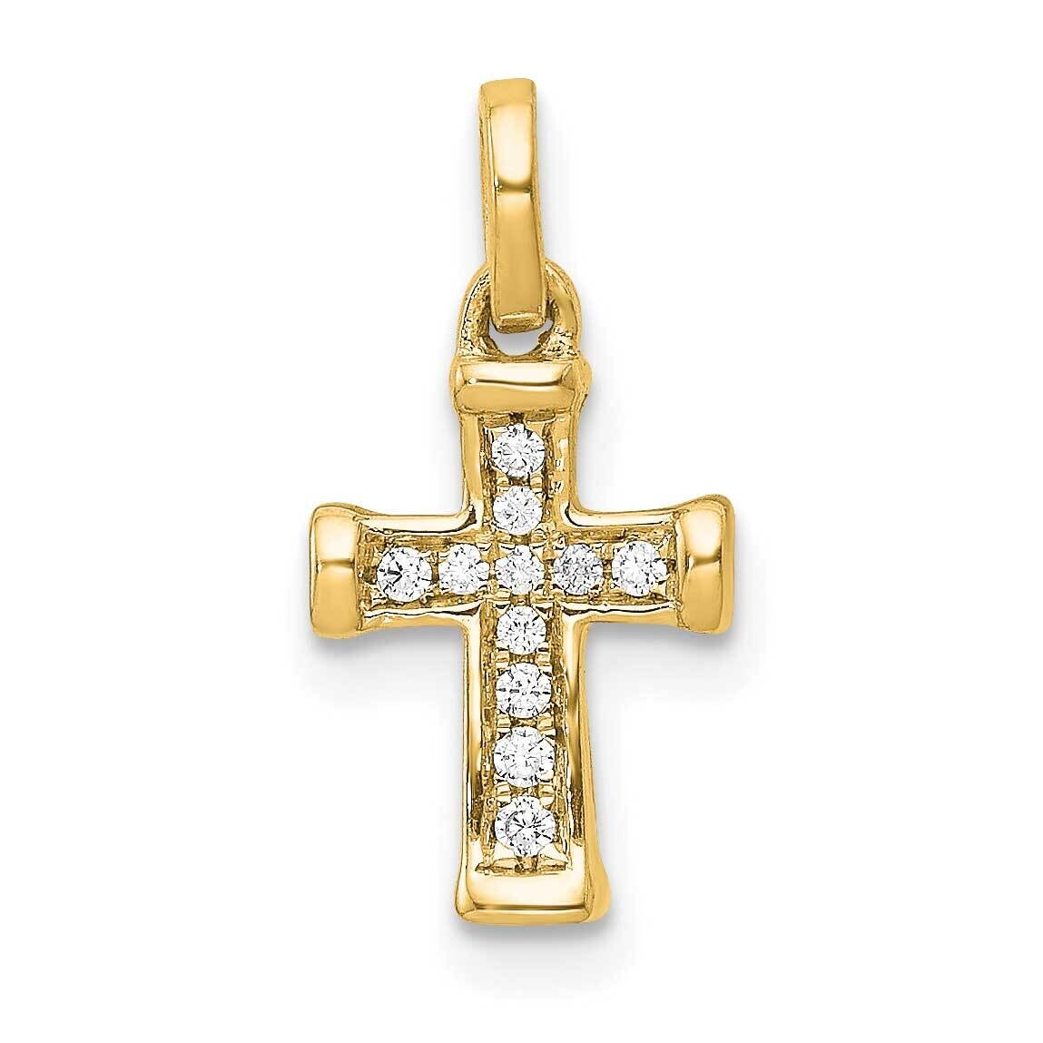 Small 1/20Ct. Diamond Latin Cross Pendant 10k Gold PM4982-005-1YA by Men&#39;s Jewelry and Accessories,…