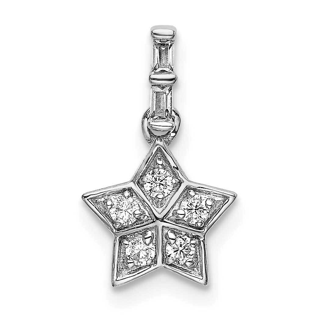 Diamond Star Pendant 14k White Gold PM6610-012-WA