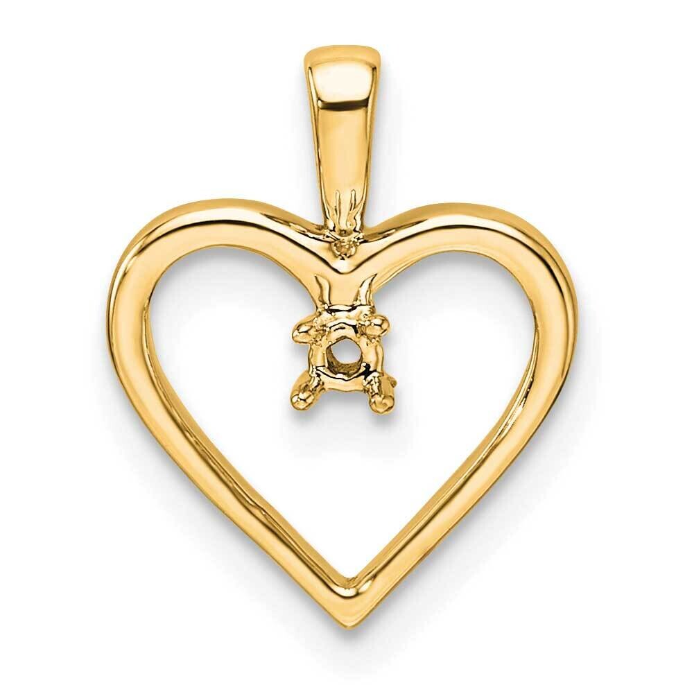 Heart Pendant Mounting 10k Gold PM4816-003-1Y, MPN: PM4816-003-1Y,