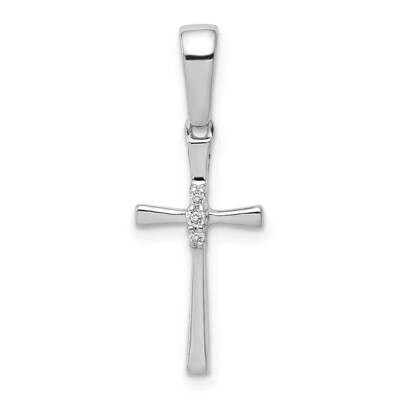 .02Ct. Diamond Cross Pendant 10k White Gold PM5007-002-1WA by Men&#39;s Jewelry and Accessories, MPN: P…