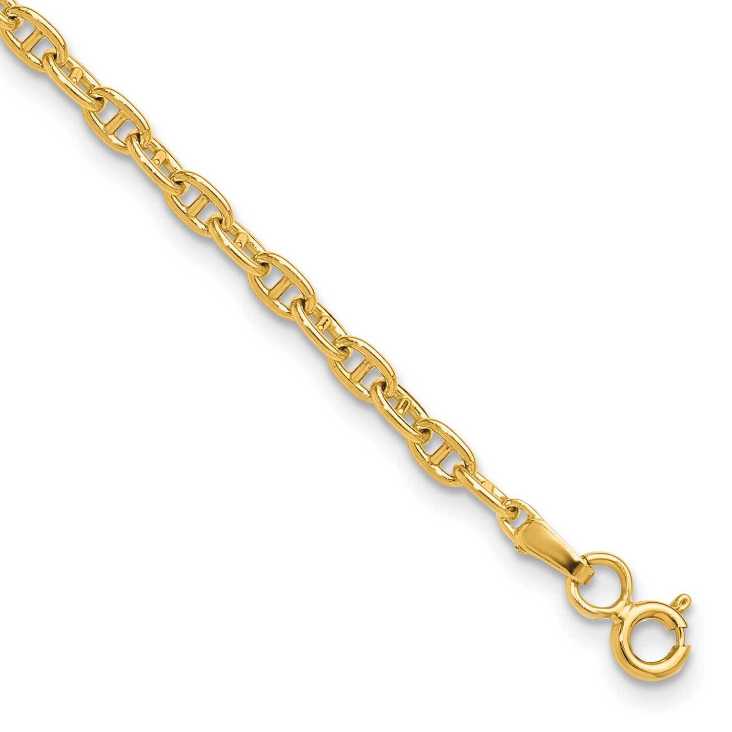 3.0mm Mariners Link Chain 7 Inch 14k Gold MA080-7