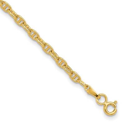 3.0mm Mariners Link Chain 7 Inch 14k Gold MA080-7, MPN: MA080-7,