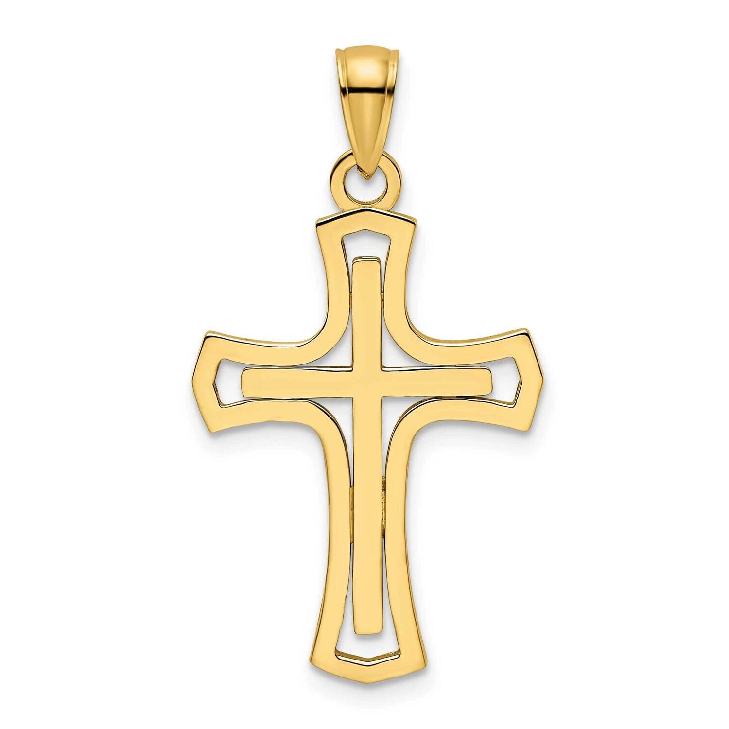 Cross Pendant 14k Polished Gold K9822, MPN: K9822,