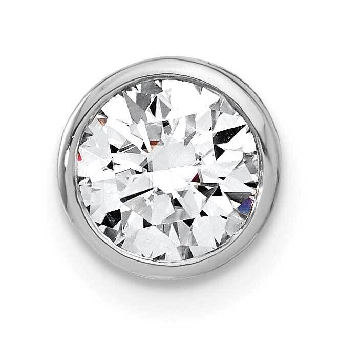 Diamond Round Bezel Chain Slide 8 Inch 14k White Gold PM6802-100-WLG, MPN: PM6802-100-WLG, 88395788…