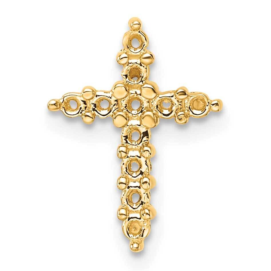 Diamond Cross Pendant Mounting 14k Gold PM4950-033-Y, MPN: PM4950-033-Y,
