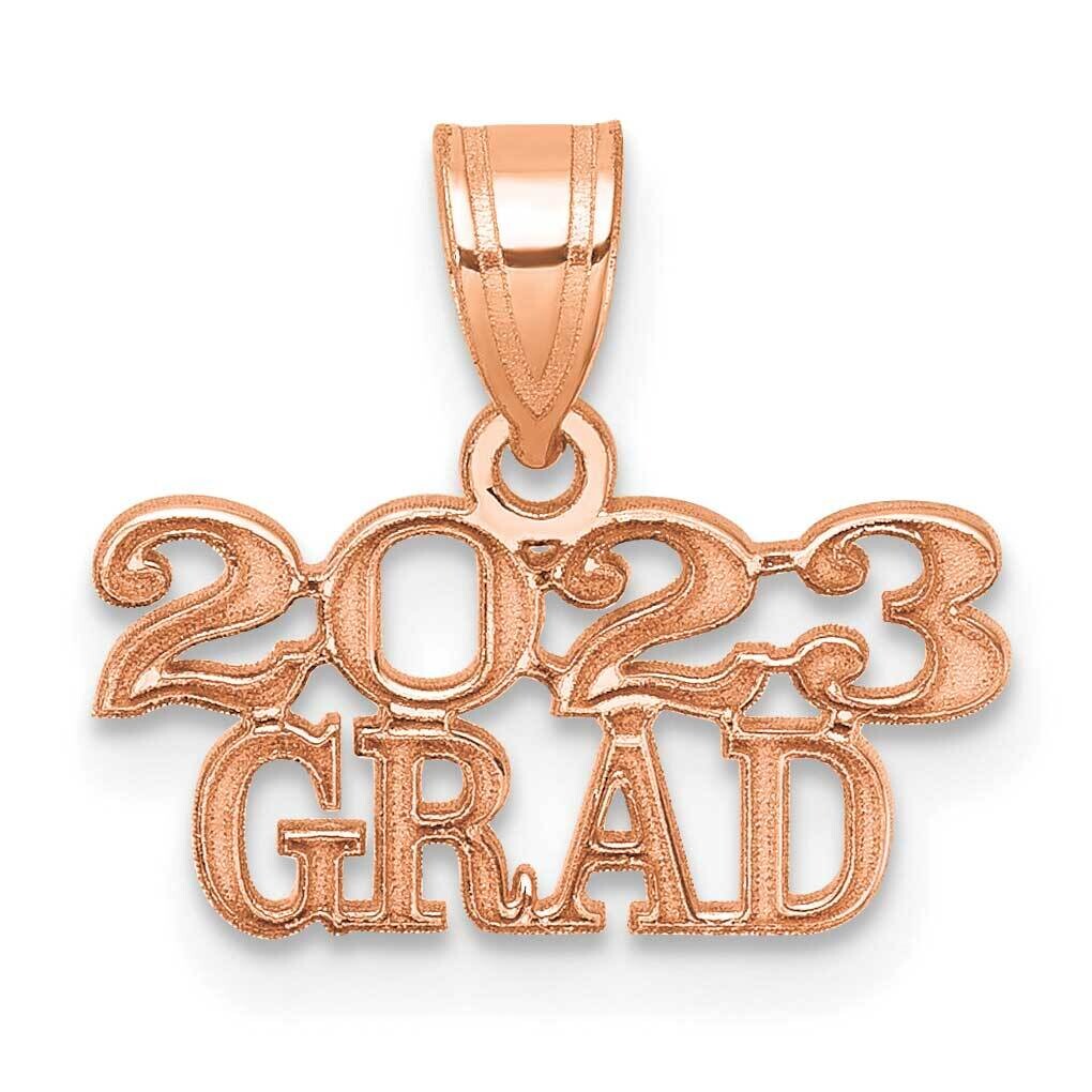 Rose Gold 2023 Grad Charm 14k Polished Gold K9980R by Men&#39;s Jewelry and Accessories, MPN: K9980R,