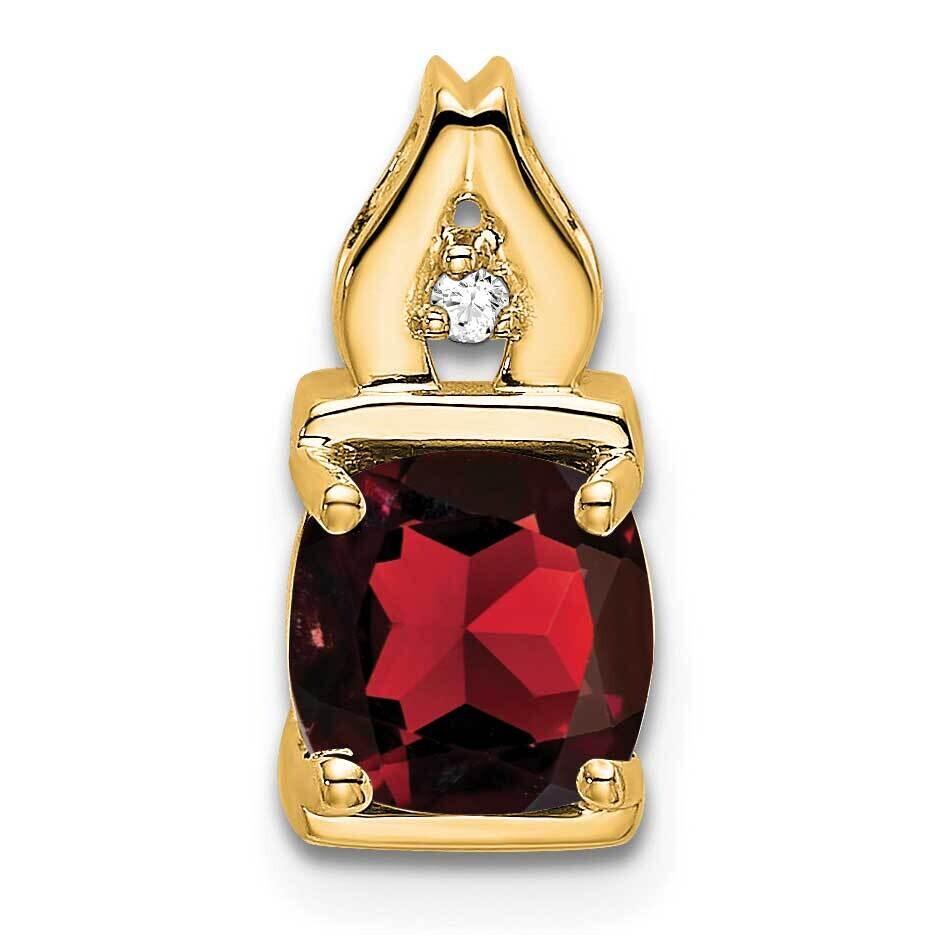 Garnet Diamond Pendant 14k Gold PM7054-GA-001-YA, MPN: PM7054-GA-001-YA,