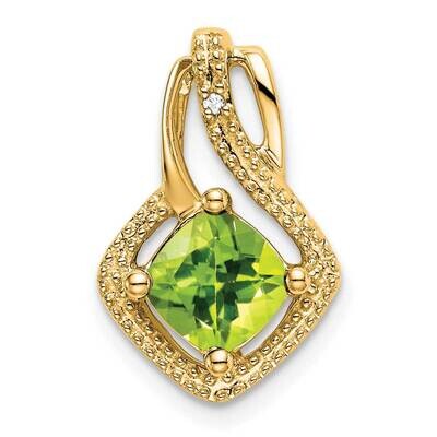 Peridot Diamond Pendant 14k Gold PM7034-PE-001-YA, MPN: PM7034-PE-001-YA,